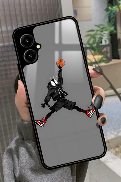 omix X3 Uyumlu Basketbol Tasarımlı Glossy Premium Kılıf