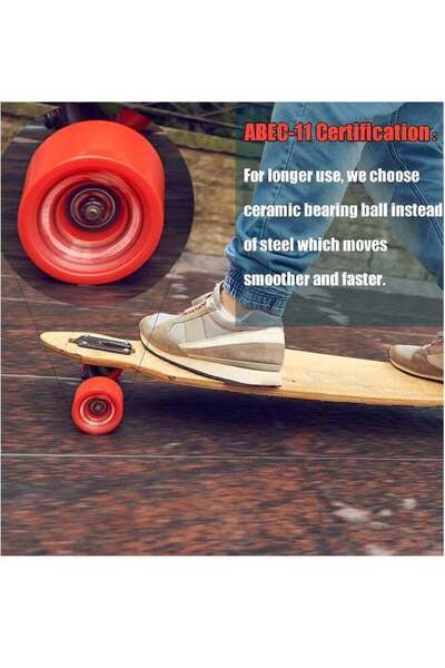 Generic Ceramic Skateboard Bearings 8x22x7mm 608-2RS ABEC-11 (8 pcs)