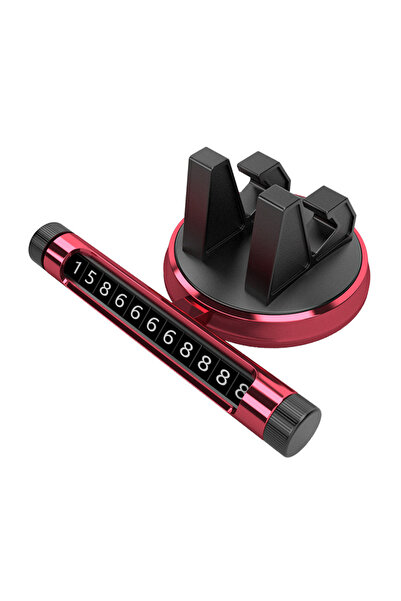 MRG Phone holder with number plate MXY168 Red