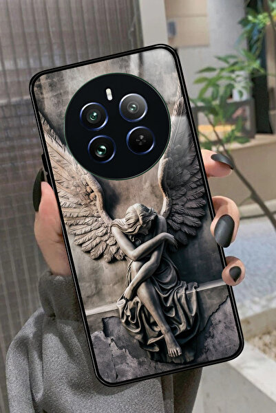 realme 12 Uyumlu Melek Tasarımlı Glossy Premium Kılıf