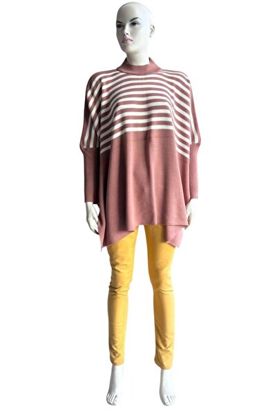 onno style women Triko Standard Striped Poncho