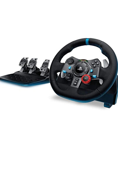 AL3B Logitech G29 Driving Force steering wheel with 6-speed shifter and three pedals, compatible with PS5/PS4/PC/XBOX