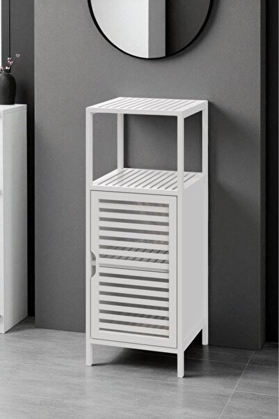 Hype Store Digithome Bambu Beyaz Lake 1 Kapaklı 2 Raflı Banyo Düzenleyici Org...