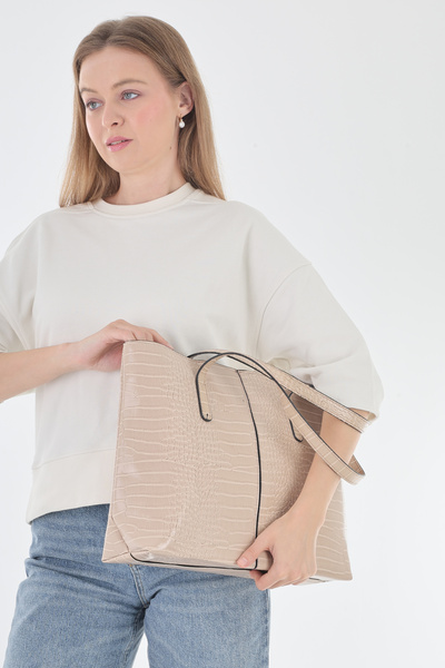 PİRİNÇ BEBE Krokulu Shoulder Bag