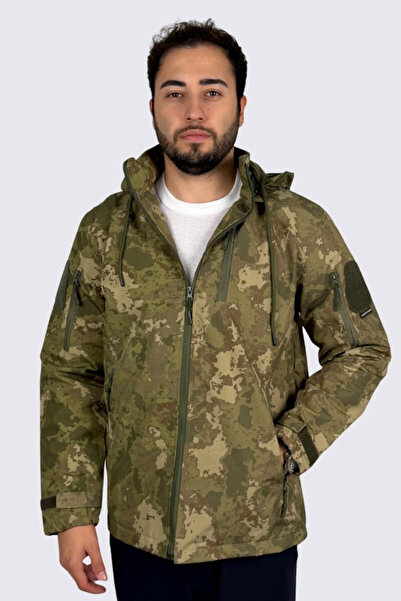 KORDAK Αδιάβροχο τακτικό παλτό Softshell |   Στρατιωτικό παλτό εξωτερικού χώρου με εσωτερική στρώση fleece, αντιανεμικό