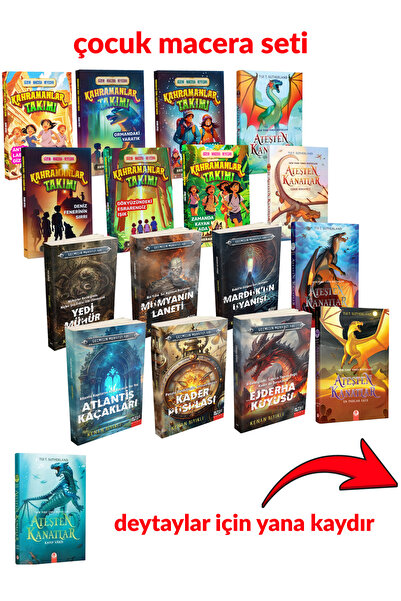 Kızıl Panda Yayınevi Çocuklar İçin 17 Kitaplık Macera Seti