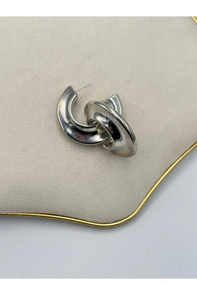 MyladyAccessoriess Pipe Hoop Earrings (Brass Plated)