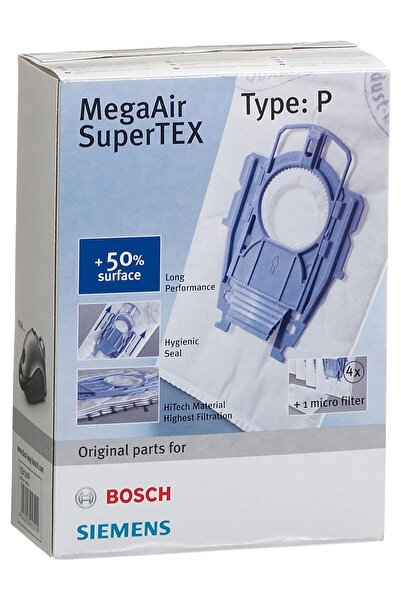 Hype Store 4X Vacuum Cleaner Bags Type P and 1X Microfilter Megaair Supertex ...
