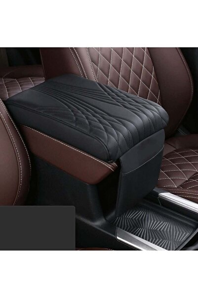 3XR غطاء مسند ذراع السيارة مع جيب للهاتف المحمول لسيارة لاند كروزر باترول جي إم سي 5412 - أسود