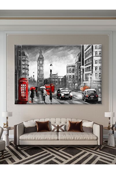 ESLEM Premium İngiltere Londra Kanvas Tablo – Kaliteli Baskı, Şık ve Modern D...