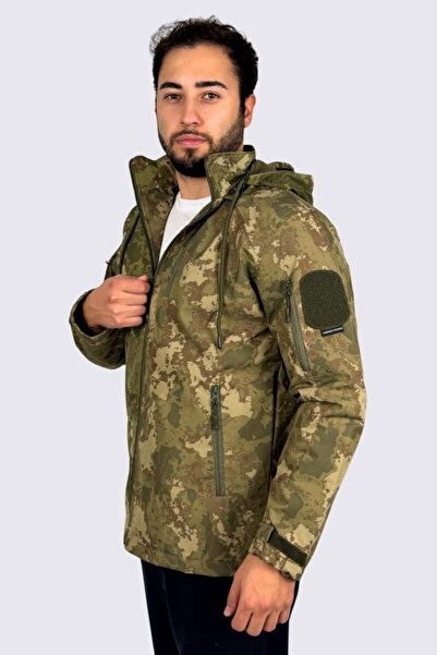 KORDAK Αδιάβροχο τακτικό παλτό Softshell |   Στρατιωτικό παλτό εξωτερικού χώρου με εσωτερική στρώση fleece, αντιανεμικό