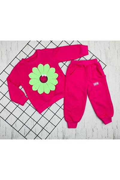 mj kids Double Flower Printed Girl's Set