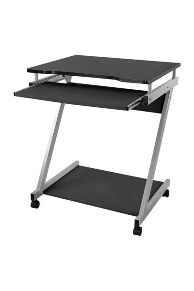 Hype Store Çalışma Masası, 2'Si Frenli Toplam 4 Tekerlekli Bilgisayar Masası,...