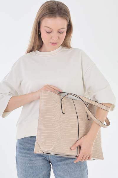 PİRİNÇ BEBE Krokulu Shoulder Bag