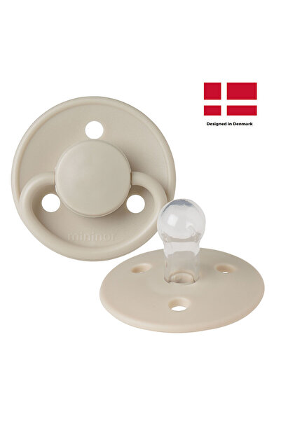 Mininor Rubber Pacifier 0+ Months - Soft Rabbit (2 Pcs)