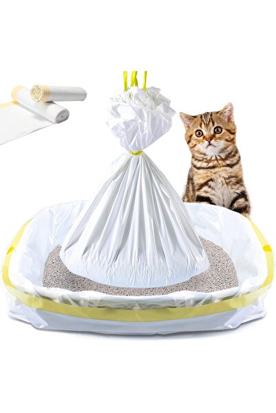 Hype Store Aputue Kedi Kum Kabı Örtüleri, 14 Adet Dayanıklı Büyük Çekmeli Ked...