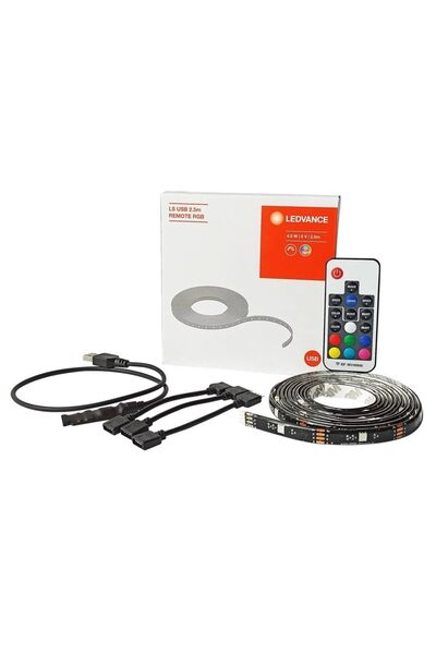 Ledvance 2.5 Metre 4.5 Watt RGB Animasyonlu Uzaktan Kumandalı Flex TV Arkası ...