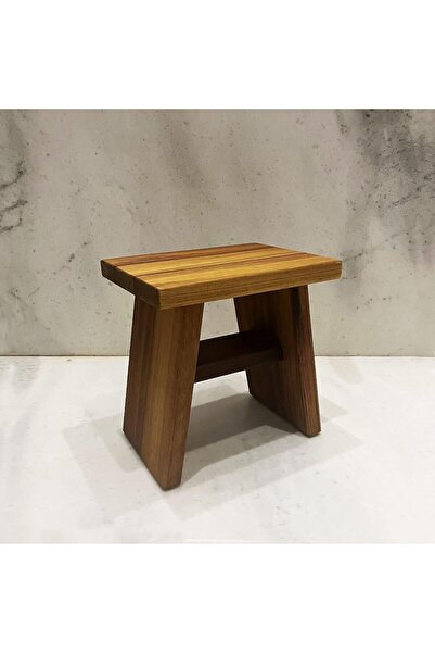 Hype Store Iroko Ahşap Banyo Taburesi Oturak Büyük Boy