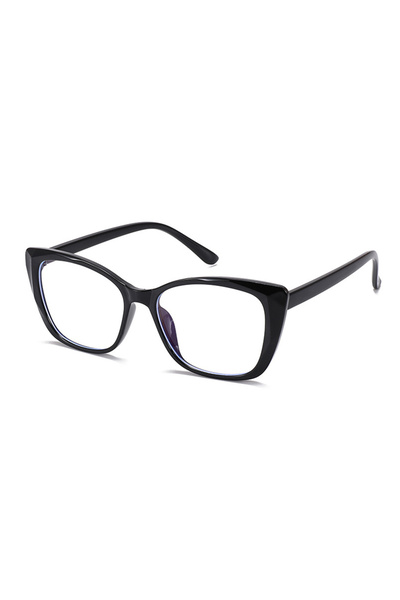 Techsuit - Anti-Blue Light Glasses Reflex PC (PC28016-C1) - Cat Eye - Black