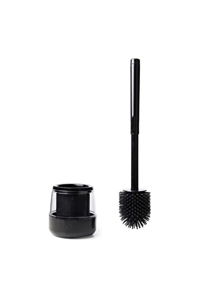 E&D Collection Vinoks premium series silicone toilet brush black