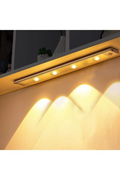 Delixa Şarjlı Hareket Sensörlü LED Şerit Çift Modlu Sensörlü veya Sürekli Işı...