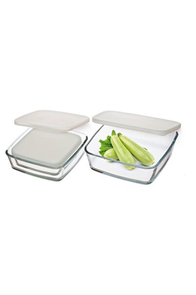 Simax Square 3-Piece Storage Container Set 0.50 + 1.00 + 1.70 Lt