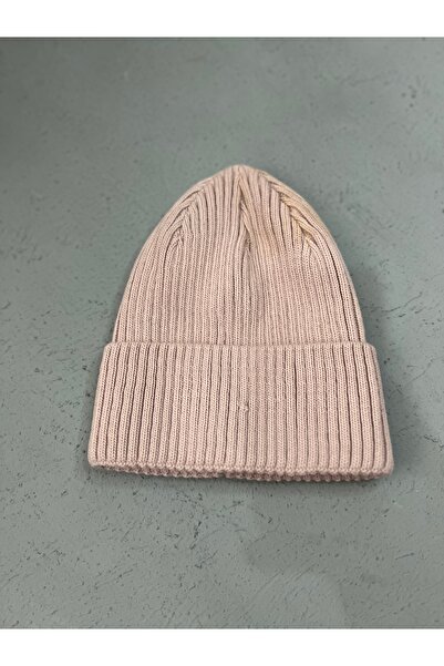 ZERAMİNE Men's - Women's Knitwear Beanie | Thick Winter Ribbed Beanie | Purda Pink