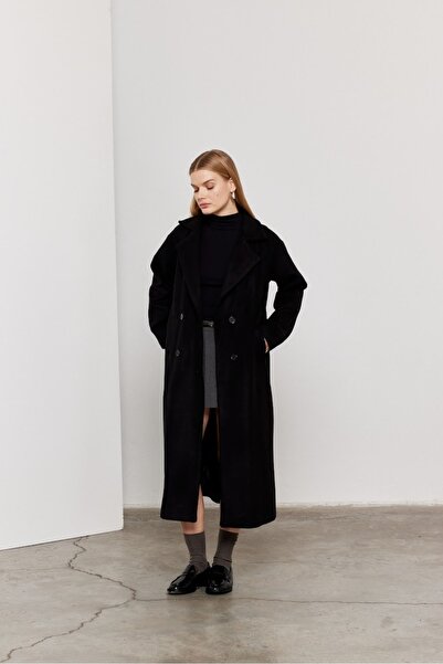 SevdeUgur Women's Long Oversized Coat with Lining / Sevde Ugur