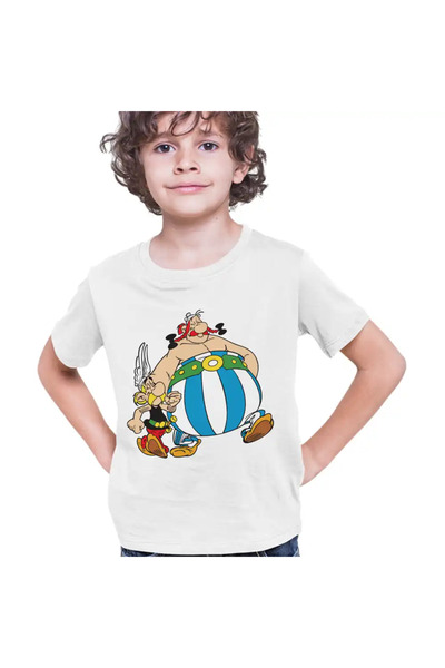 OEM Tricou Copii Baieti Asterix Obelix Aventuri Cezar