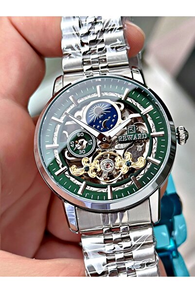 Reward Gümüş Renk Business Otomatik Orjinal Çelik Kordon Erkek Kol Saati + Bİ...