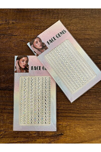 gülümse gel 2 Kart İnci Taşlı Yapıştırma Tırnak Saç Makyaj Sticker Yüz Taşı Y...
