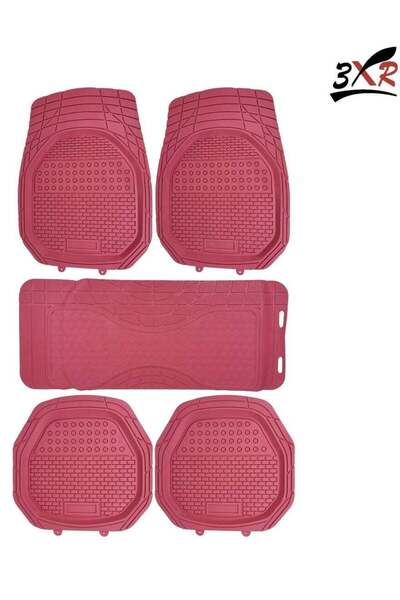 3XR مجموعة سجادات أرضية سيارة عالمية غير قابلة للتخطي مصنوعة من مادة البولي ف...