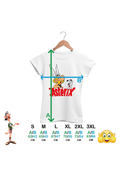 OEM Tricou Femei Asterix Dogmatix Aventuri
