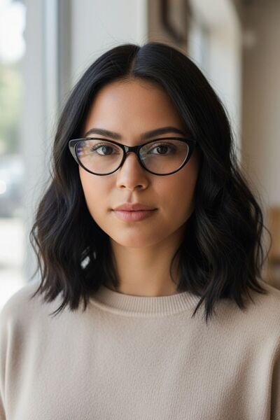 MAROVOAY Cat Eye Blue Light Protection Glasses Can Change Optical Compatible Glasses Computer Goggles