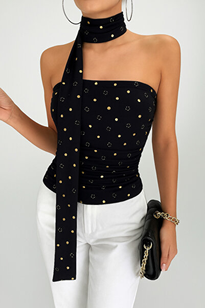 Nurcanilirboutique Fular Straplez ikili takım