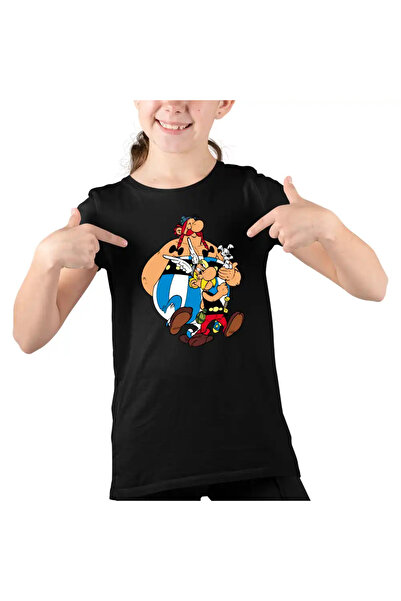 OEM Tricou Copii Fete Asterix Obelix Dogmatix Caesar Cleopatra