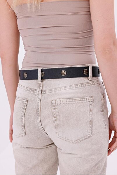 MODAM HİFA Sun Figured Trouser Belt Dress Belt Shirt Belt Waist Belt Body Belt Women's Belt