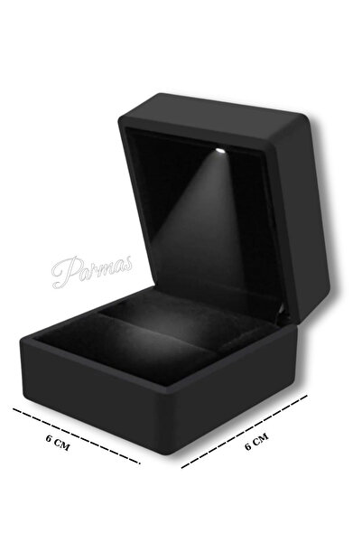 Parmas Design Işıklı Takı Kutusu Dış 6*6 cm (Birlikte alımlarda takı içerisin...