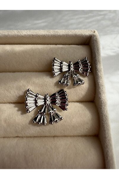 BERFACCESSORIES أقراط القوس الفضي