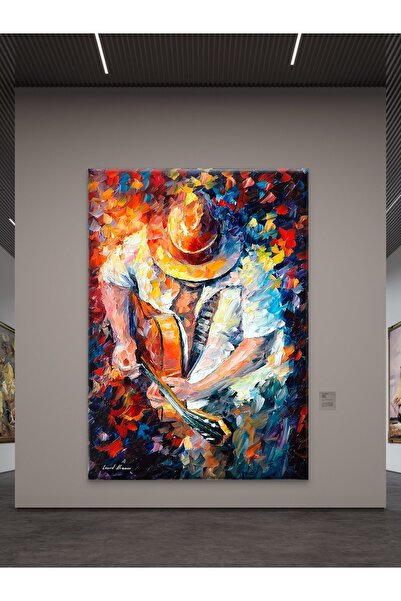 ESLEM Premium Müzisyen Temalı Kanvas Tablo – Kaliteli Baskı, Renkli ve Sanats...