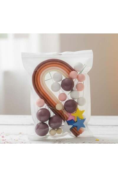 Adana Pasta Malzemeleri ERT-TOP-102 RETRO PASTA ÜSTÜ GÖKKUŞAĞI DEKOR SETİ