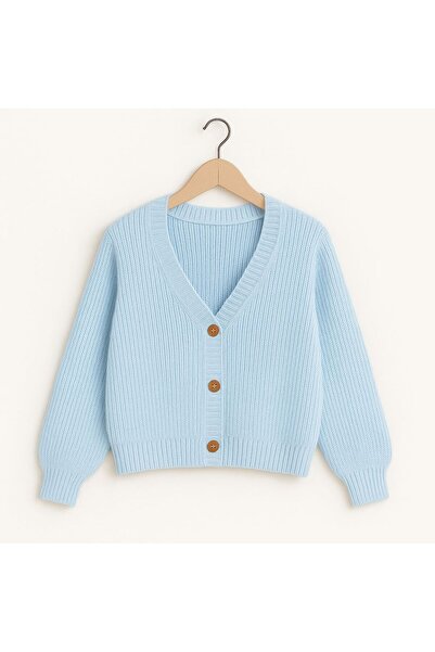 YUGA KNİTTİNG KADIN BASIC SELANİK ÖRGÜ DÜĞME DETAYLI HIRKA