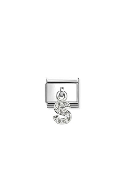 NOMİNATİON Composable Classic CHARMS LETTERS CZ steel and 925 sterling silver...