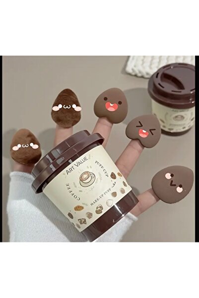 KRAL GRUP KOZMETİK Makyaj Süngeri, Mini Baş Parmak Süngerleri, Taşınabilir Make Up, Allık ve Sabitleme Tozu için Uygund