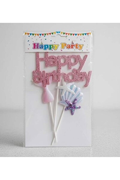 Adana Pasta Malzemeleri ERT-TOPPER-103 عيد ميلاد سعيد حورية البحر ترتر كعكة أ...