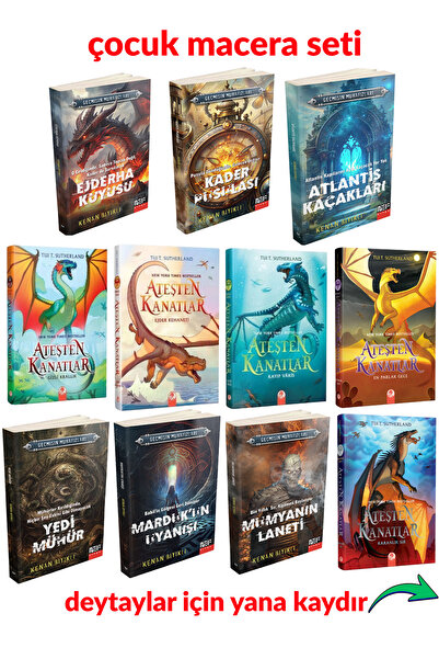 Kızıl Panda Yayınevi Ateşten Kanatlar & Geçmişin Muhafızları çocuklar için ma...