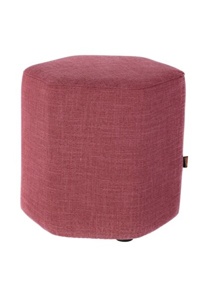 QMOBILI Scaun HEX roșu, material textil, husă detașabilă, picioare antiderapante