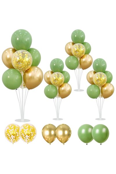 EBA Arrangement stand for 7 balloons, EBA, 24 pieces, height 70 cm, transparent