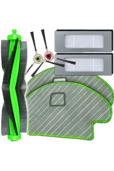 EBA Kit of 7 eBA® accessories, Premium quality, compatible with iRobot Roomba Combo R113840, 1 drum brush,