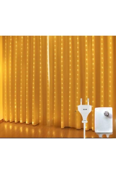 OEM Luminițe LED de Crăciun tip plasă pentru cortină 3m x 2m, alb cald, inter...